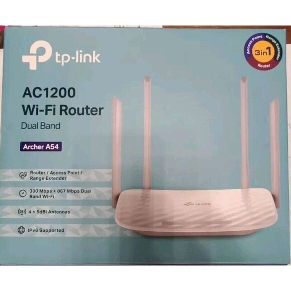 TP-Link Archer A54‎ AC1200 Dual-Band Wi-Fi Router (US) - NEW OB